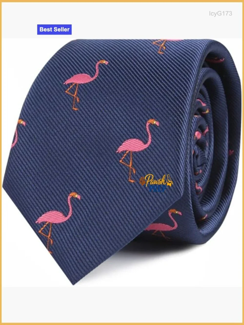 Skinny Microfiber Necktie with Bird Pattern for Weddings and Work